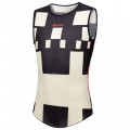 Heren Fietskleding Santini Paris Roubaix 2025 Mouwloos Ondershirt