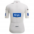 Santini witte Tour de France-jersey Frankrijk 2025 Fan Line-jersey voor heren Santini witte Tour de France-jersey Frankrijk 2025 Fan Line-jersey voor heren