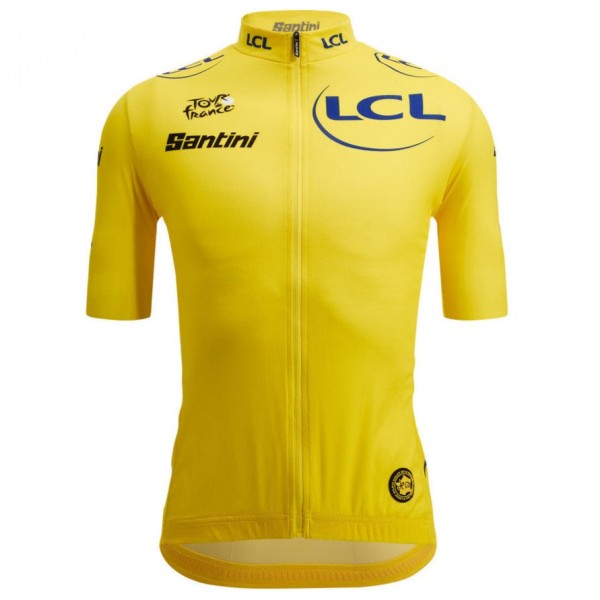 Heren Fietskleding Tour de France 2025 Fan Line Geel Shirt