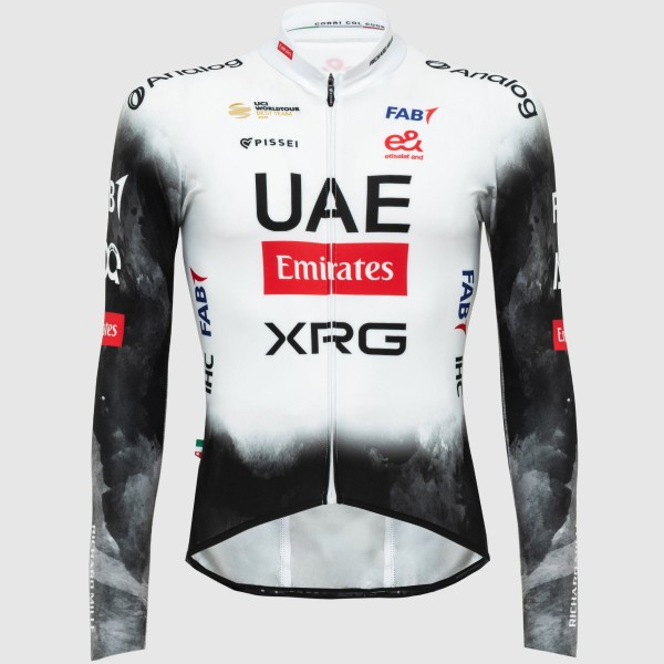 Heren UAE Team Emirates 2025 Primapelle Pissei shirt met lange mouwen