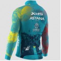 Heren Fietskleding Biemme XDS Astana 2025 shirt met lange mouwen
