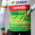 Heren Fietskleding Ale Crelan Corendon 2025 shirt met lange mouwen