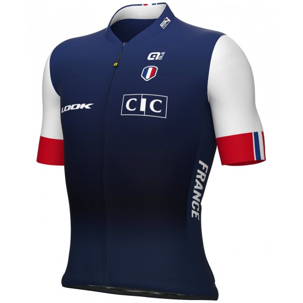 Frankrijk 2023 wielershirt met korte mouwen (lange ritssluiting) - ALE professioneel wielerteam Frankrijk 2023 wielershirt met korte mouwen (lange ritssluiting) - ALE professioneel wielerteam