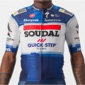 Soudal Quick-Step 2023 Aero Race 6.1 korte mouw wielershirt professionele wielerploeg Soudal Quick-Step 2023 Aero Race 6.1 korte mouw wielershirt professionele wielerploeg