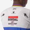 Soudal Quick-Step Wereldkampioen Rainbow Jersey 2023 Competizione wielertrui met korte mouwen professionele wielerploeg Soudal Quick-Step Wereldkampioen Rainbow Jersey 2023 Competizione wielertrui met korte mouwen professionele wielerploeg