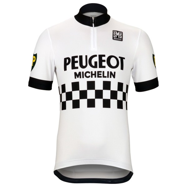 PEUGEOT BP MICHELIN White Wielershirt Korte Mouw PEUGEOT BP MICHELIN White Wielershirt Korte Mouw