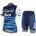 Trek Segafredo 2019 Dames Blauw Fietskleding Set Wielershirt Korte Mouw+Korte Fietsbroeken
