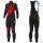 2019 ALE Pulse Zwart-Rood Thermal Fietskleding Set Wielershirts Lange Mouw+Lange Wielrenbroek Bib 465BZNS