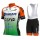 2019 Bardiani CSF Team Fietskleding Set Fietsshirt Met Korte Mouwen+Korte Koersbroek Bib 805HDFL