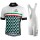 BIANCHI MILANO Codigoro White Fietskleding Set Wielershirt Korte Mouw+Korte Fietsbroeken Bib