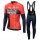 Team Bahrain Merida 2019 Fietskleding Set Wielershirt Lange Mouw+Lange Fietsbroeken Bib