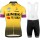 TEAM Jumbo-Visma 2019 Fietskleding Set Wielershirt Korte Mouw+Korte Fietsbroeken Bib