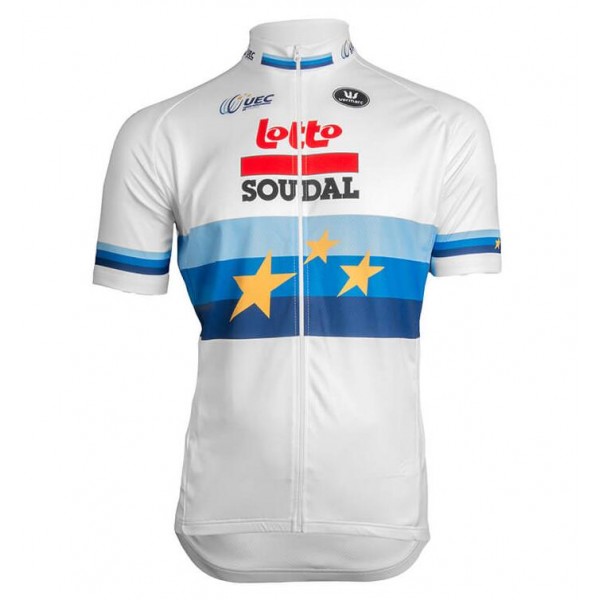 LOTTO SOUDAL European Champion 2019 Wielershirt Korte Mouw
