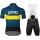 POC Essential Road Logo Yellow Fietskleding Set Wielershirt Korte Mouw+Korte Fietsbroeken Bib