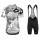 2020 Asos Erlkoenig Zwart-Wit Fietskleding Set Fietsshirt Met Korte Mouwen+Korte Koersbroek Bib 974LQEY
