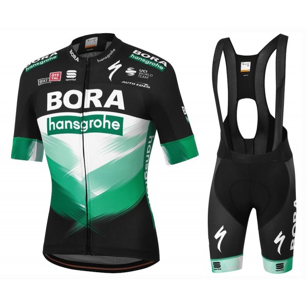 2020 BORA-Hansgrohe Team Fietskleding Set Fietsshirt Met Korte Mouwen+Korte Koersbroek Bib 725XDOT