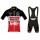 2020 Lotto Soudal Rood Fietskleding Set Fietsshirt Met Korte Mouwen+Korte Koersbroek Bib 188OTBM