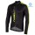2020 Nalini LW Zwart-Geel Thermal Wielershirt Lange Mouw 681HXEF