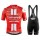 2020 SUMWEB Team Rood Fietskleding Set Fietsshirt Met Korte Mouwen+Korte Koersbroek Bib 751IHMP