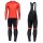 2020 Scott RC Team 1.0 Fiery Thermal Fietskleding Set Wielershirts Lange Mouw+Lange Wielrenbroek Bib 507KMVV