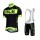 2015 ALE Fietskleding Set Fietsshirt Met Korte Mouwen+Korte Koersbroek Zwart Groen
