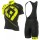 ALE PRR STARS Fluo Geel Wielerkleding Set Wielershirt Korte+Korte Fietsbroeken Bib