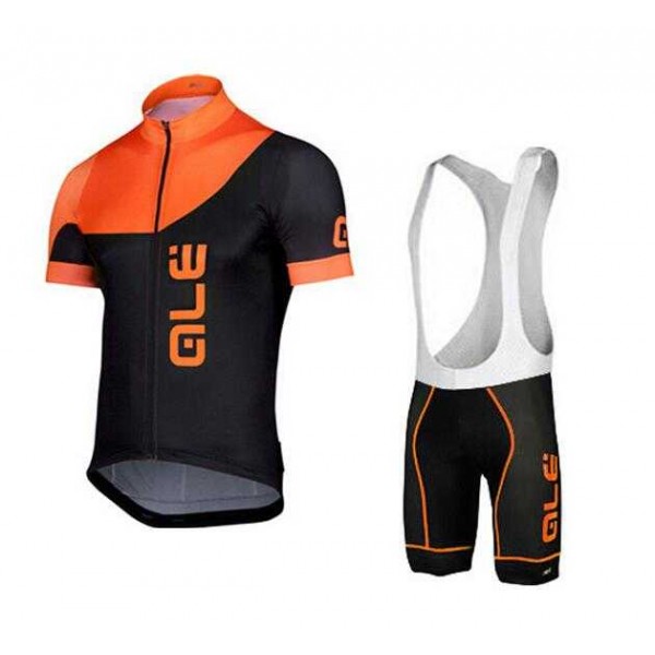 2015 ALE Fietskleding Set Fietsshirt Met Korte Mouwen+Korte Koersbroek Oranje Zwart 2015 ALE Fietskleding Set Fietsshirt Met Korte Mouwen+Korte Koersbroek Oranje Zwart