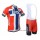 BMC Racing Teams Norwegian Champion Fietskleding Set Fietsshirt Met Korte Mouwen+Korte Koersbroek