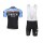 Bianchi 2014 Fietskleding Set Outle Wielershirts Korte Mouw+Fietsbroek Korte Bib Blauw Zwart