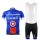 2015 Garmin Cannondale Fietskleding Set Fietsshirt Met Korte Mouwen+Korte Koersbroek Blauw