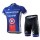 2015 Garmin Cannondale Fietskleding Wielershirt Korte Mouwen+Fietsbroek Korte Blauw