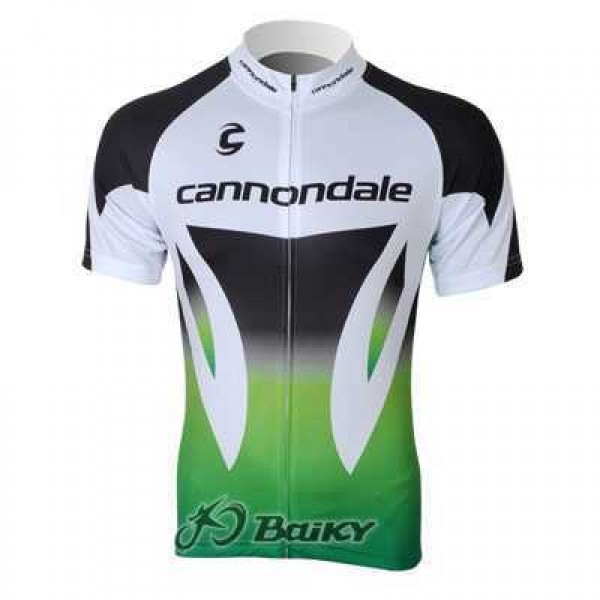 Cannondale Outlet Wielershirt Met Korte Mouwen Wit Zwart Groen