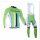 2014 Cannondale Wielerkleding Set Wielershirt Lange Mouwen+Lange Fietsbroeken Bib Blauw Zwart Wit