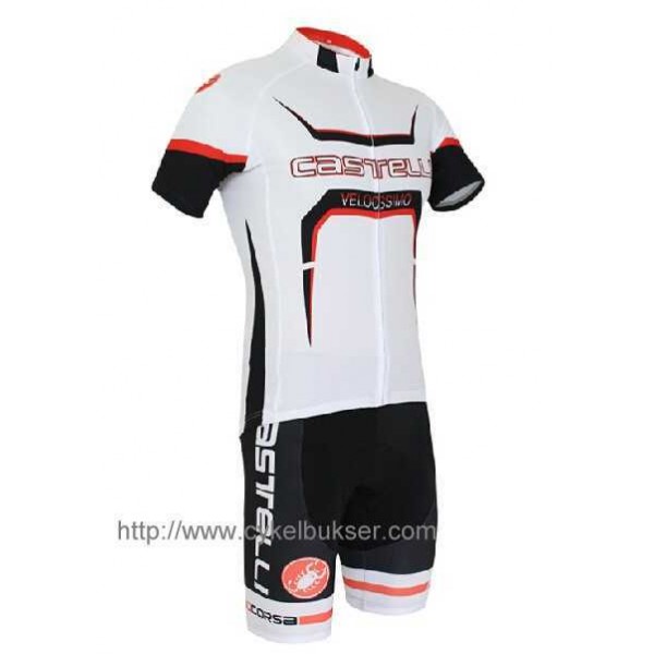 Castelli Velocissimo Tour Wielerkleding Set Set Wielershirts Korte Mouw+Fietsbroek