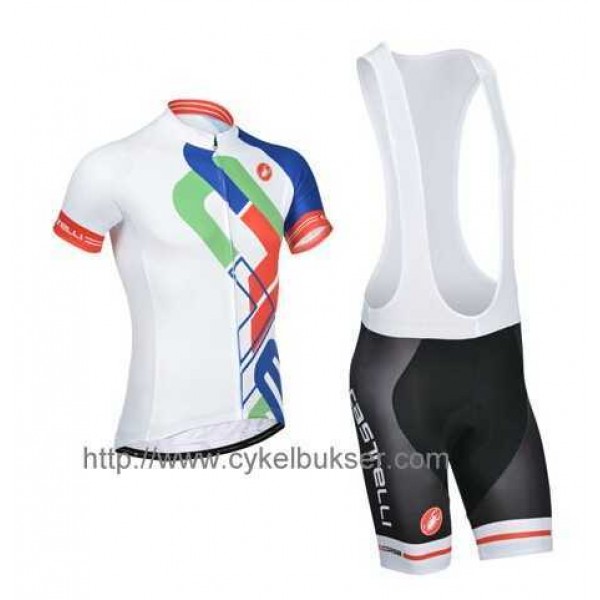 Castelli FramHerenti Fietskleding Set Fietsshirt Met Korte Mouwen+Korte Koersbroek
