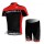 Castelli Pro Team Wielerkleding Set Wielershirts Korte+Korte Fietsbroeken Rood