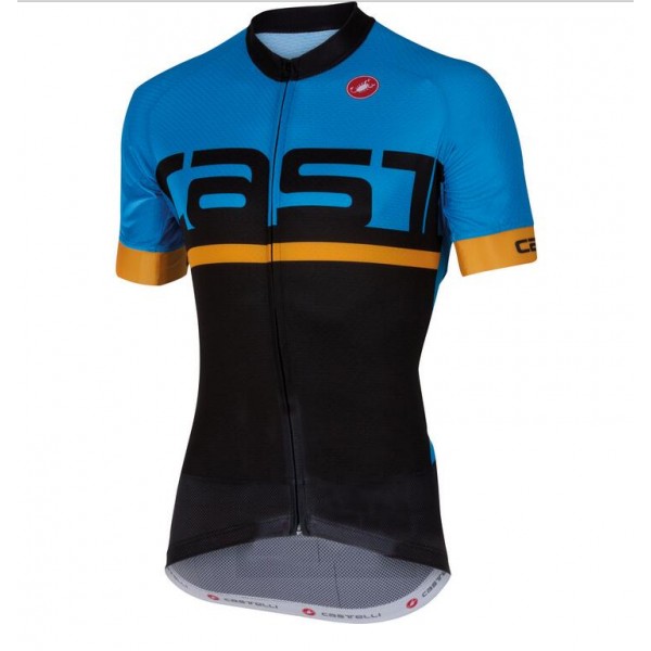 2016 Castelli Meta Wielershirt Korte Mouw Zwart Blauw 2016 Castelli Meta Wielershirt Korte Mouw Zwart Blauw