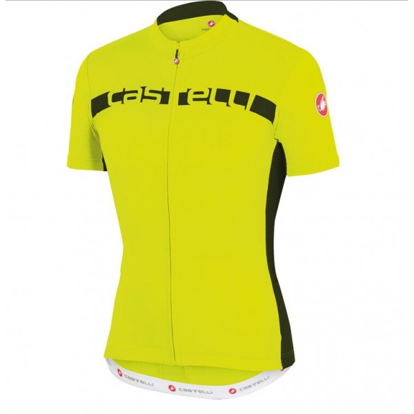 2016 Castelli Prologo 4.0 Wielershirt Korte Mouw Geel