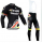 2014 Cinelli Wielerkleding Set Wielershirt Lange Mouwen+Lange Fietsbroeken Bib Zwart