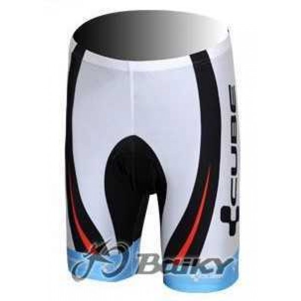 Cube Fintro Pro Team Korte Fietsbroeken Wit Rood