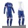 FDJ.Fr 2014 Fietskleding Wielershirt Lange Mouwen+Lange Fietsbroeken Bib Blauw