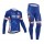 FDJ.Fr 2014 Wielerkleding Set Wielershirt Lange Mouw+Lange Fietsbroeken Blauw