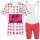 Polka Dot EF Education Frist Tour De France 2021 Team Fietskleding Set Wielershirts Korte Mouw+Korte Fietsbroeken Bib Y0notE