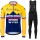 Jumbo Visma SLovenia Pro Team 2021 Fietskleding Set Wielershirts Lange Mouw+Lange Wielrenbroek Ty39t5