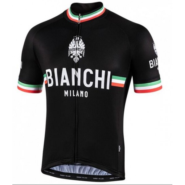 Wielerkleding Profteams 2020 BIANCHI MILANO Isalle Wielershirt Met Korte Mouwen Zwart