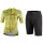 Wielerkleding Profteams 2020 Dames BIANCHI MILANO Silis Fietskleding Set Wielershirt Korte Mouwen+Fietsbroek Korte Geel Giallo