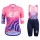 Wielerkleding Profteams 2020 Dames EF Education First Fietskleding Set Fietsshirt Met Korte Mouwen+Koersbroek Korte