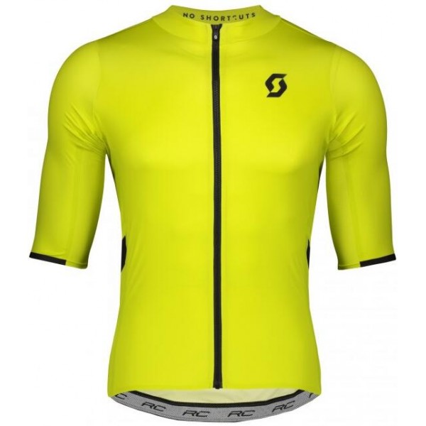 Wielerkleding Profteams 2020 SCOTT RC Premium Wielershirt Met Korte Mouwen Giallo