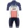 Wielerkleding Profteams 2020 TREK-SEGAFREDO Amerikanischer Meister Fietskleding Set Wielershirt Korte Mouwen+Fietsbroek Korte