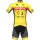Wielerkleding Profteams 2020 WALLONIE-BRUXELLES Fietskleding Set Wielershirt Korte Mouwen+Fietsbroek Korte Geel